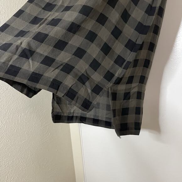 EILEEN FISHER silk gingham printed high low tunic shell tank petite small - Picture 6 of 6